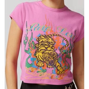 Urban Outfitters Pure Love Tiger Baby Tee Size Small